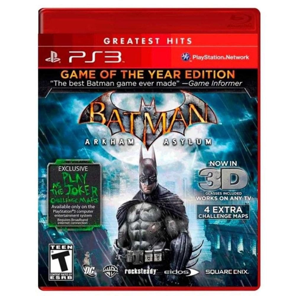 Jogo Batman: Arkham Asylum Goty - Mídia Física - Ps3