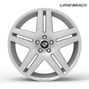 Roda Long Beach Aro 18 Tala 6 Furação 4X100Mm Et38Mm Prata