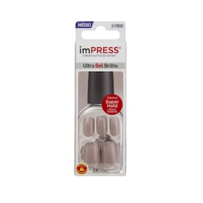 Unhas Postiças Impress Color Médio Sea Sand Kiss Ny