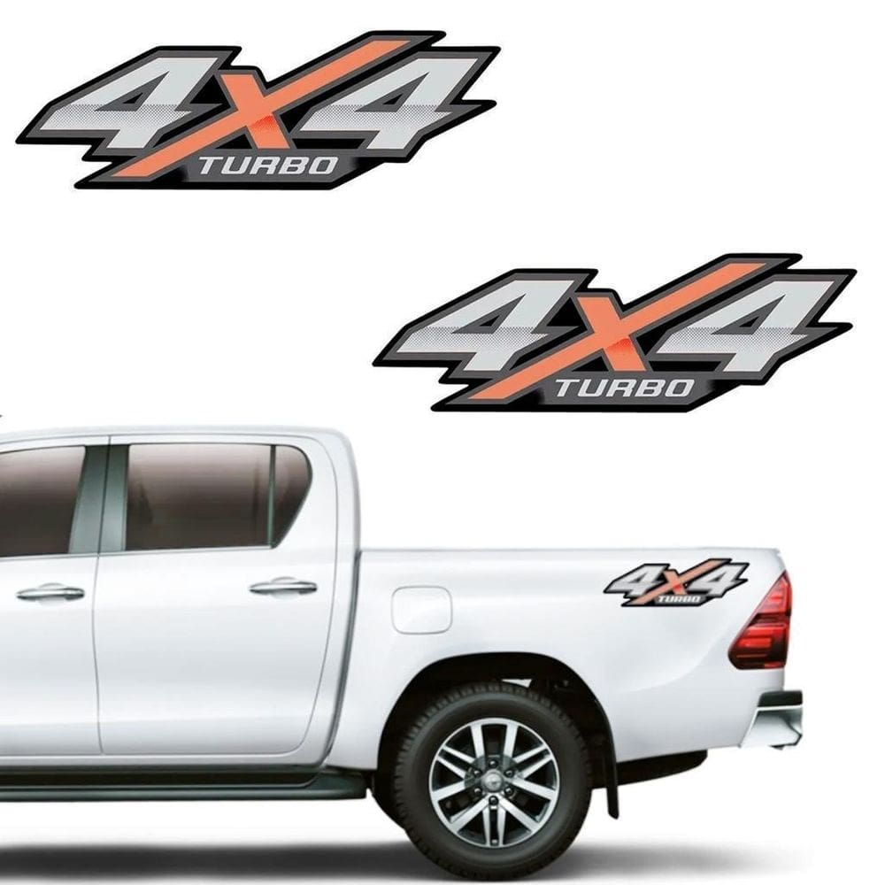 Adesivo Toyota Hilux 4x4 Turbo Par 2016-2020