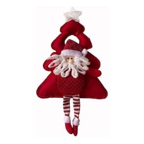 Enfeite Natalino Maçaneta Boneco Papai Noel Árvore Natal