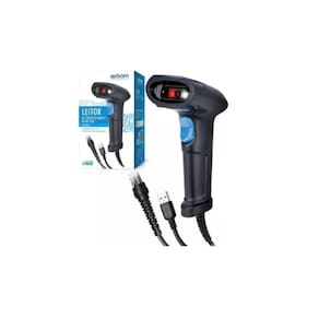 Leitor Código De Barras Imagem Laser 2D Qr Code Com Fio Usb