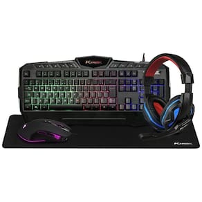 Kit Gamer 4Em1 Ktork Extreme Full Led 6400Dpi Mousepad Grand