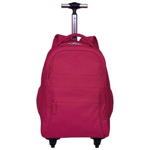 Mochila Carrinho 4 Rodas 2 Em 1 Sestini Rolling Crinkle Rosa