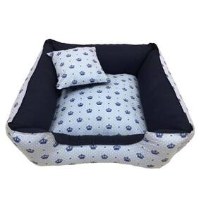 Cama Pet 60 X 60 Cm Cachorro Gato Fundo Antifriagem Coroas