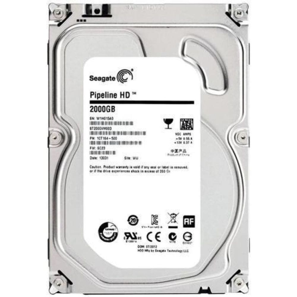 Hd Seagate 2Tb 5.900Rpm Sata Iii 3,5Pol Pipeline St2000Vm003