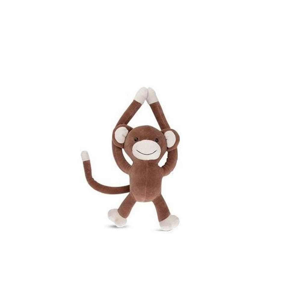 Macaco De Pelúcia Agarradinho Marrom 33 Cm Antialérgico