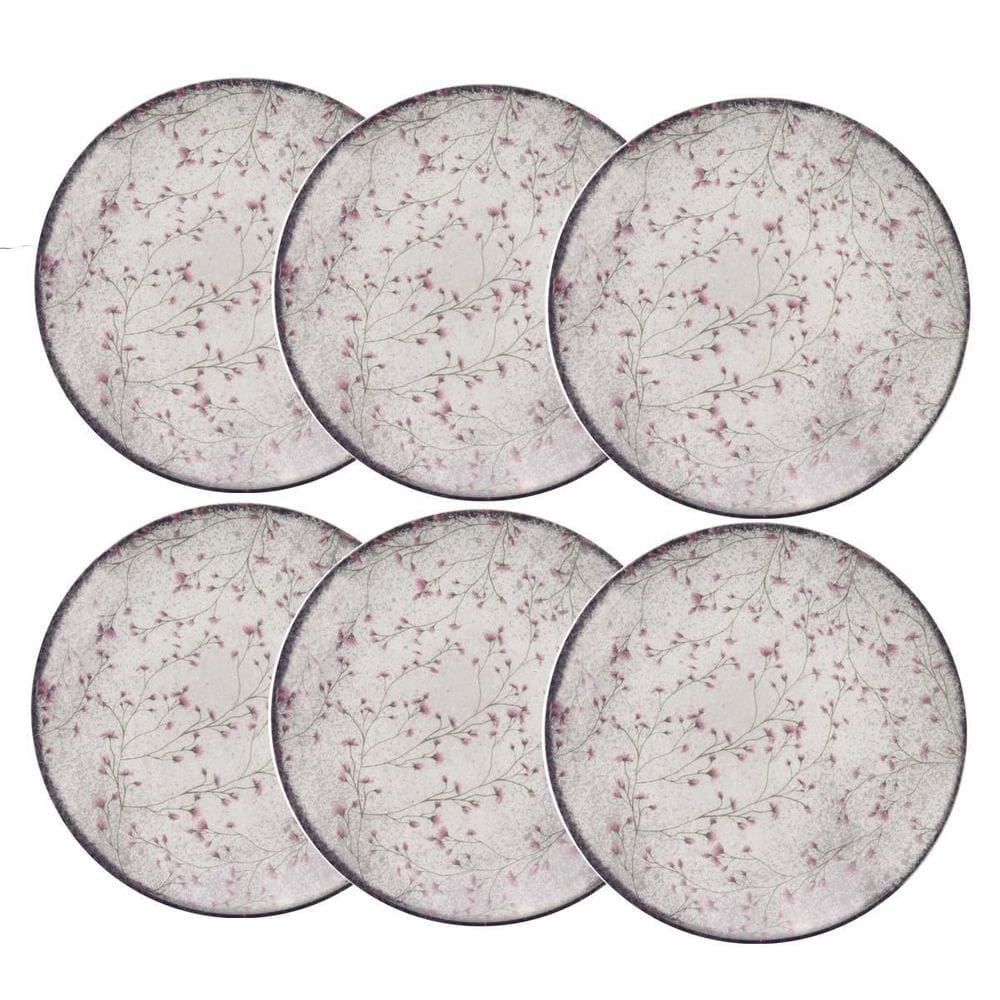 Prato Sobremesa De Porcelana Floralis 19Cm 6Un - Tramontina