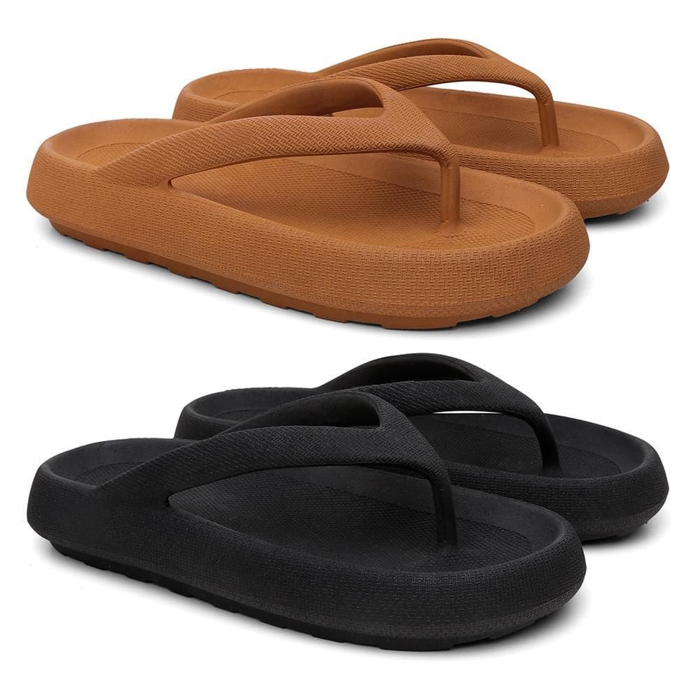 Kit Chinelo Feminino de Dedo Nuvem Confortável 2 Pares