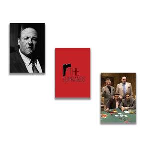 Kit 3 Placas Decorativas Sopranos Máfia Italiana Mdf