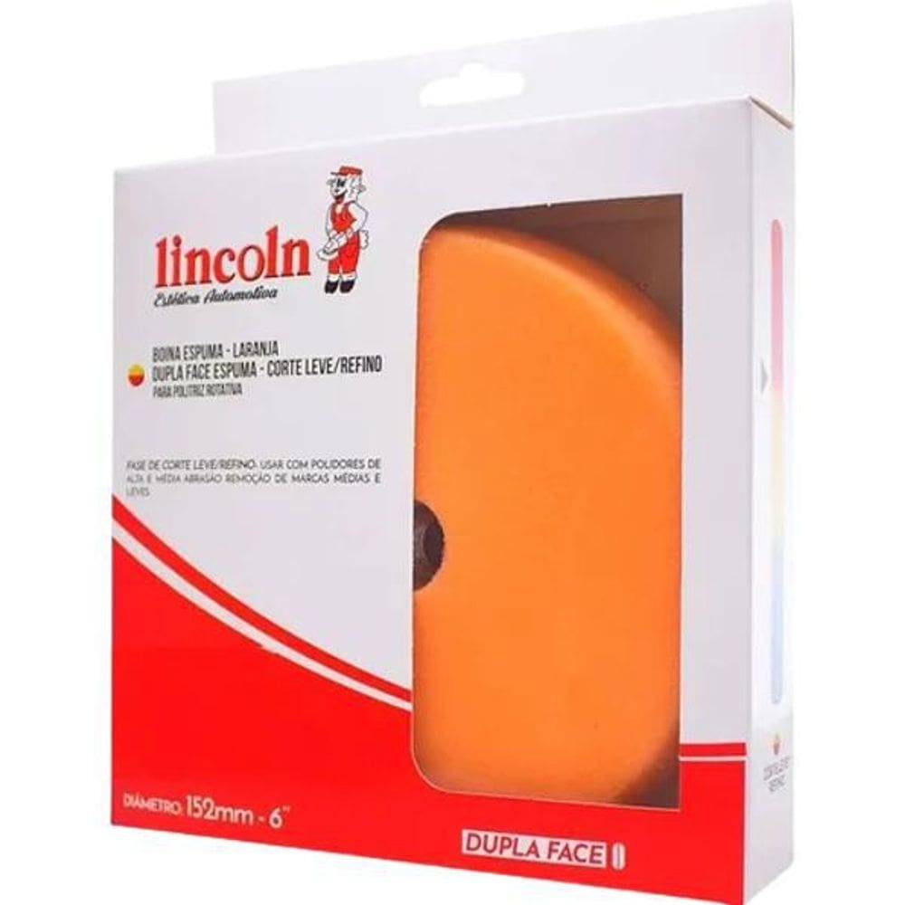 Boina De Espuma Dupla Face Refino/Lustro 6P Lincoln