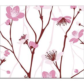 Papel de Parede Adesivo Lavável Floral Pétala Rosa