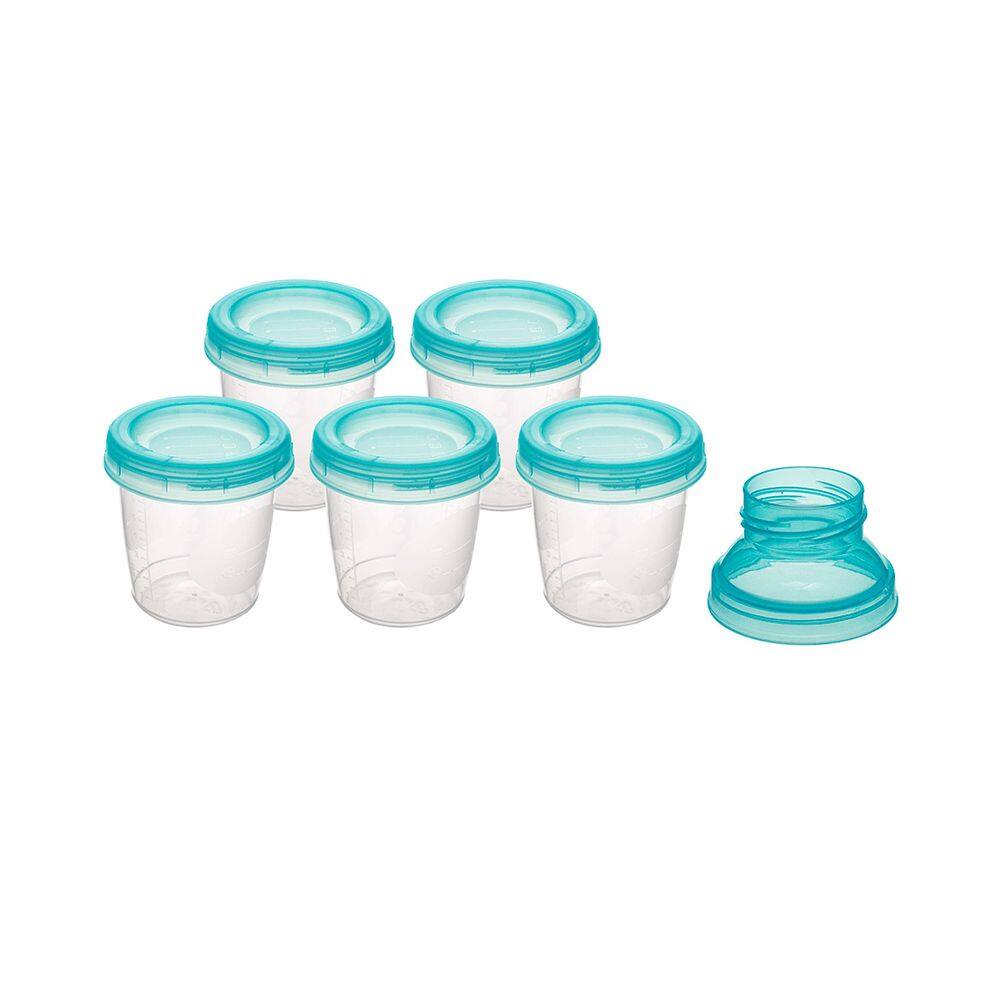 Kit Com 6 Potes P/ Armazenar Leite Materno - Buba