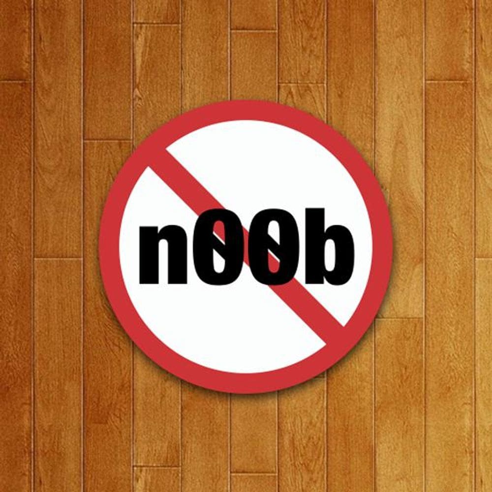 Placa Decorativa Gamer - Proibido Noob