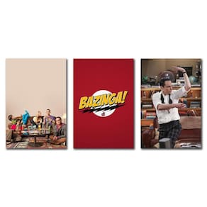 Kit 3 Placas Decorativas The Big Bang Theory Mdf