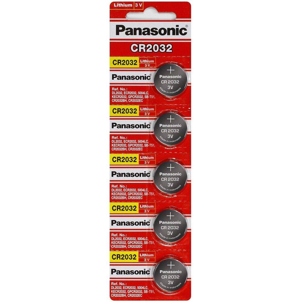 Blister 5 Unidades bateria cr 2032 panasonic pra Placa Mae