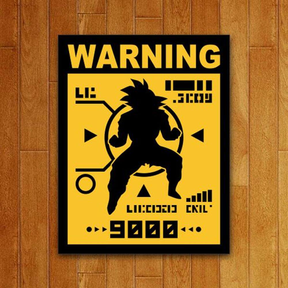 Placa Decorativa - Over 9000