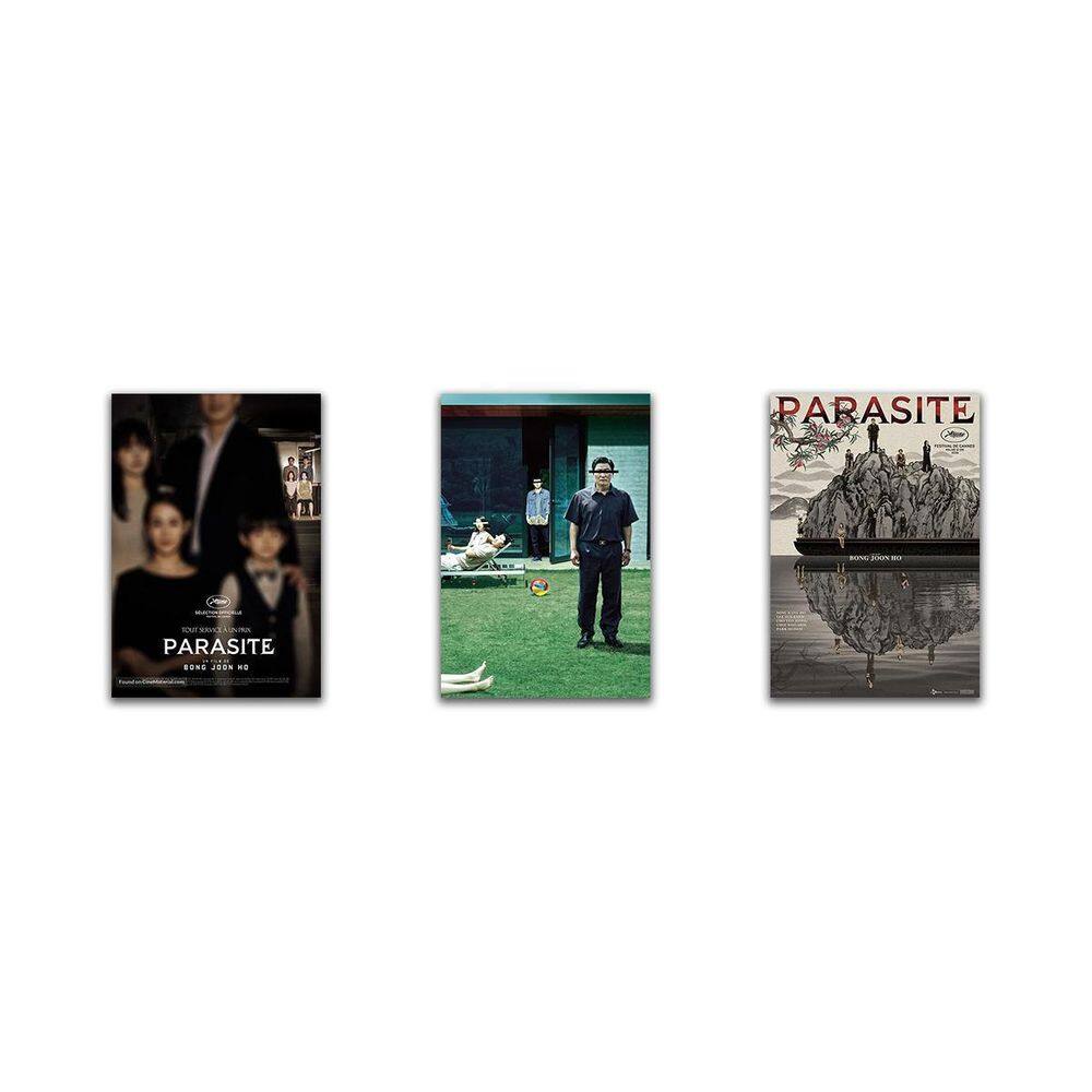 Kit 3 Placas Decorativas Parasita Filme Mdf