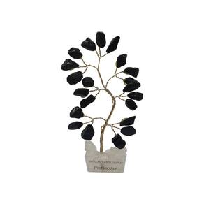 Bonsai Pedra Turmalina Base Cristais 10Cm - Proteção