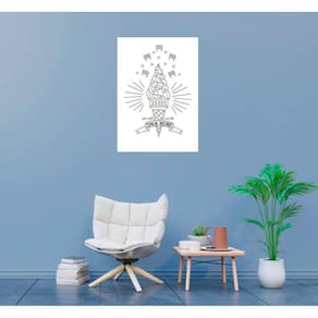 Placa Decorativa Por Onde Você For, Espalhe Doçura Branco