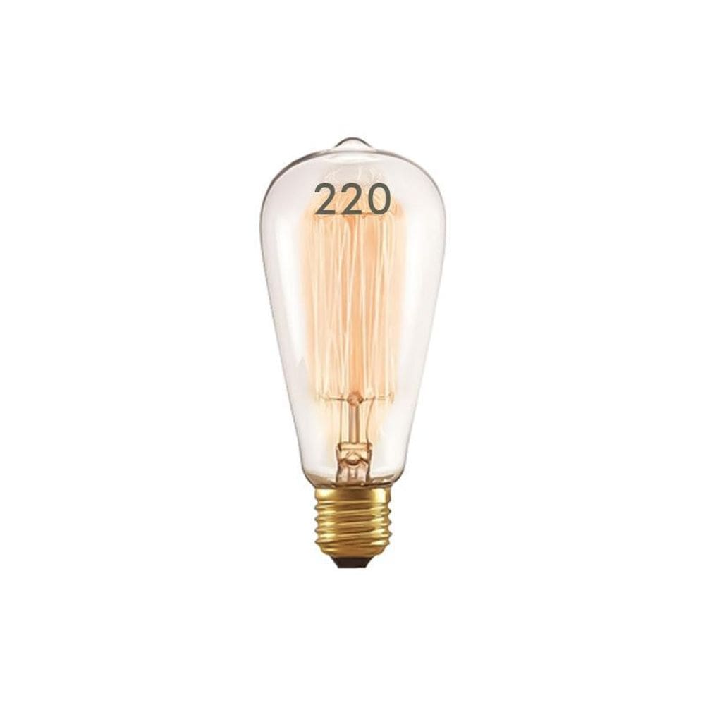 Lâmpada Filamento De Carbono - St64 - 220V