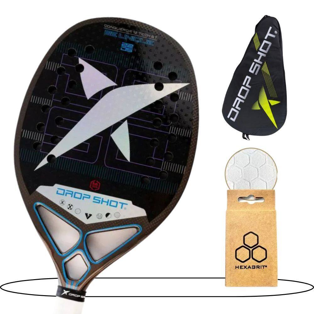 Raquete de Beach Tennis Drop Shot Conqueror 12 Tech