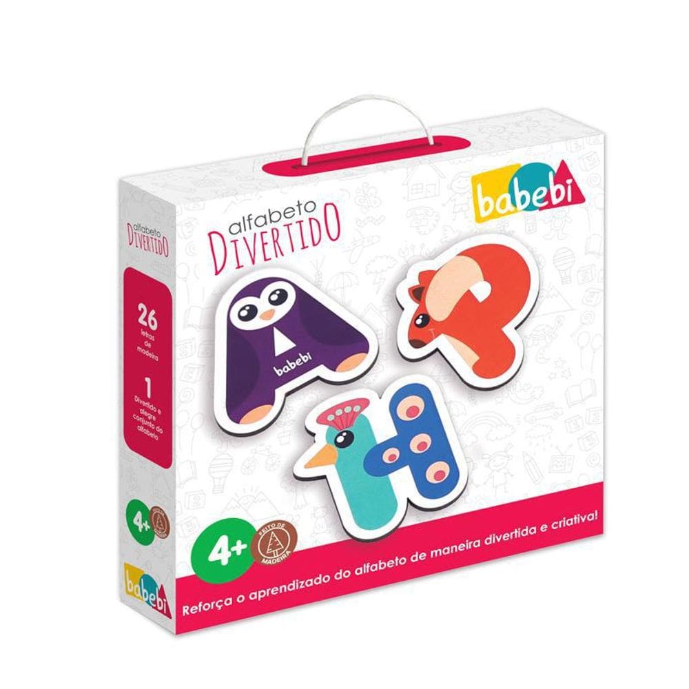 Brinquedo Madeira Alfabeto Estimula Aprendizado
