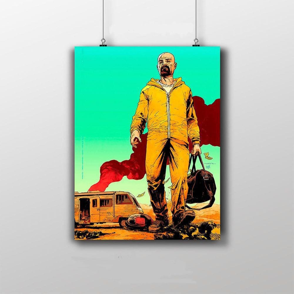 Placa Decorativa Heisenberg Arte Desenho - Breaking Bad