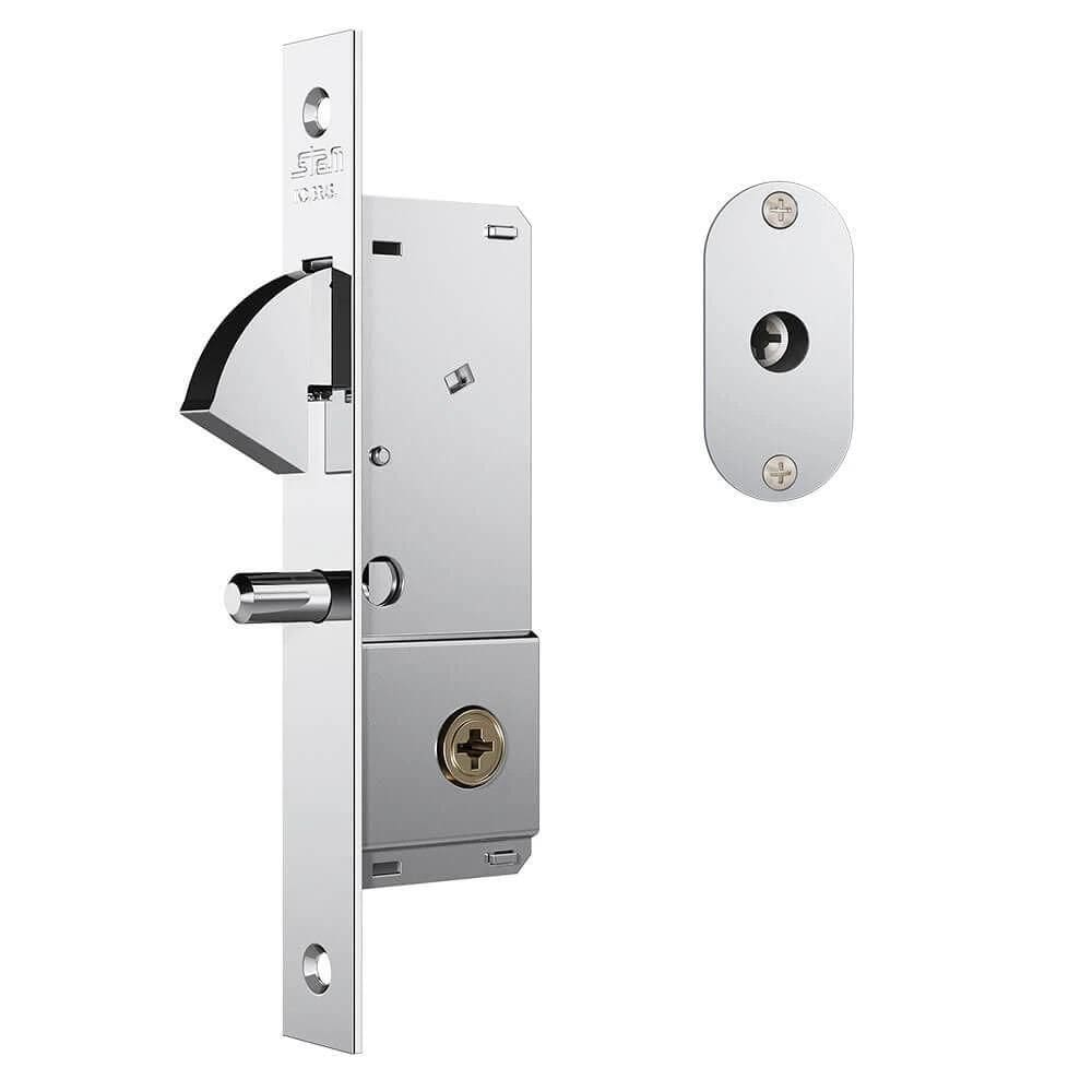 Fechadura Stam 1940 Porta Correr Tetra Inox