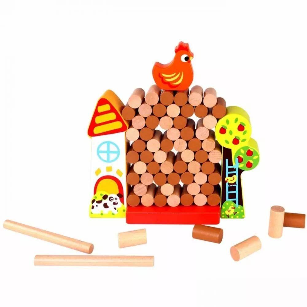 Jogo Jenga Fazenda - Tooky Toy