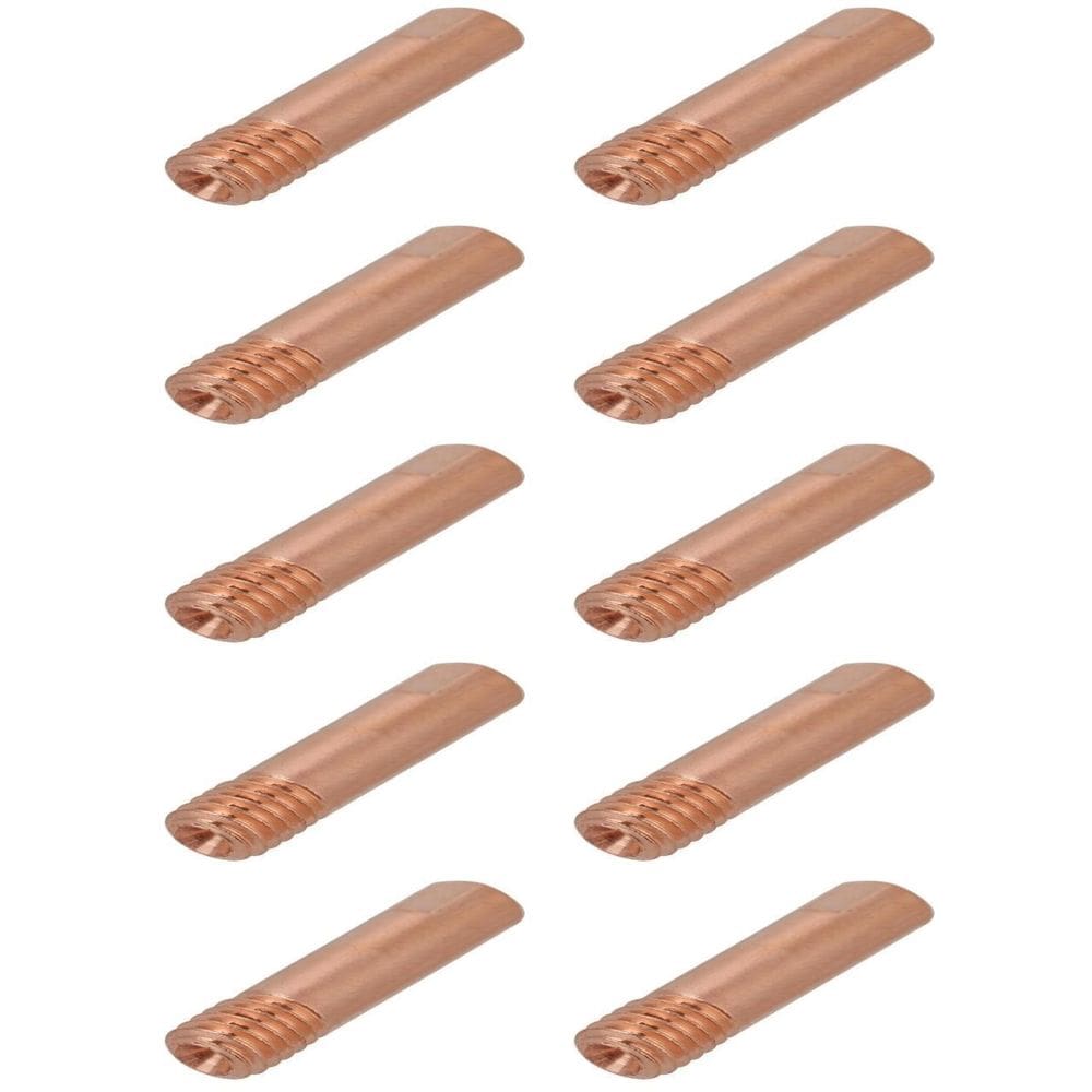 Bico Contato 0.8Mm M6X25 Tocha Solda Mig Com 10 Un