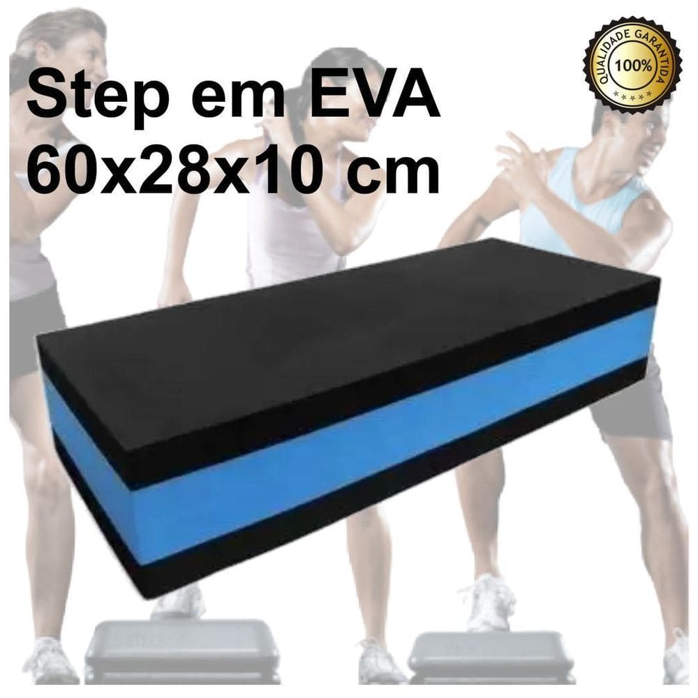 Step Aeróbico E.V.A. 60x28x10cm - Durável e Absorvente