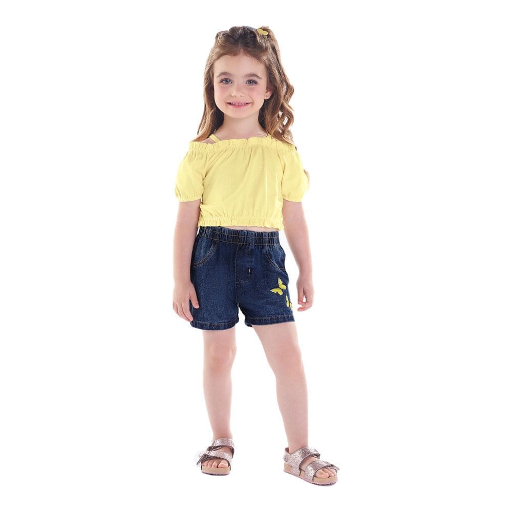 Conjunto -  Amarelo  - 49216-4