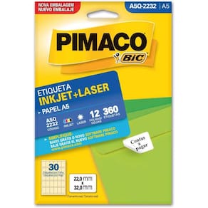 Etiqueta A5 A5Q-2232 12 Fls 22,0 X 32,0 Mm - Pimaco Ct/360