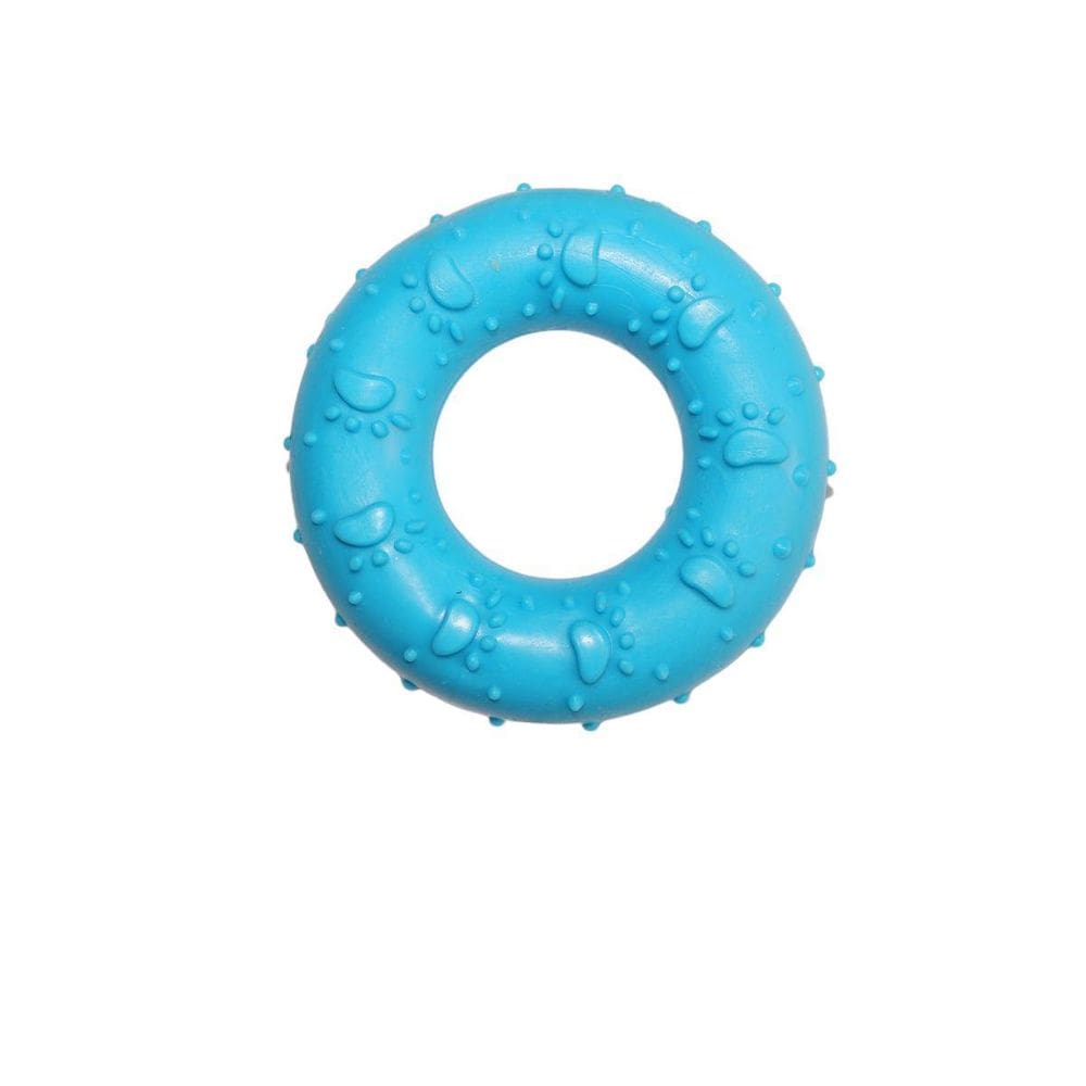 Mordedor Para Cachorro Em Forma De Rosca Na Cor Azul