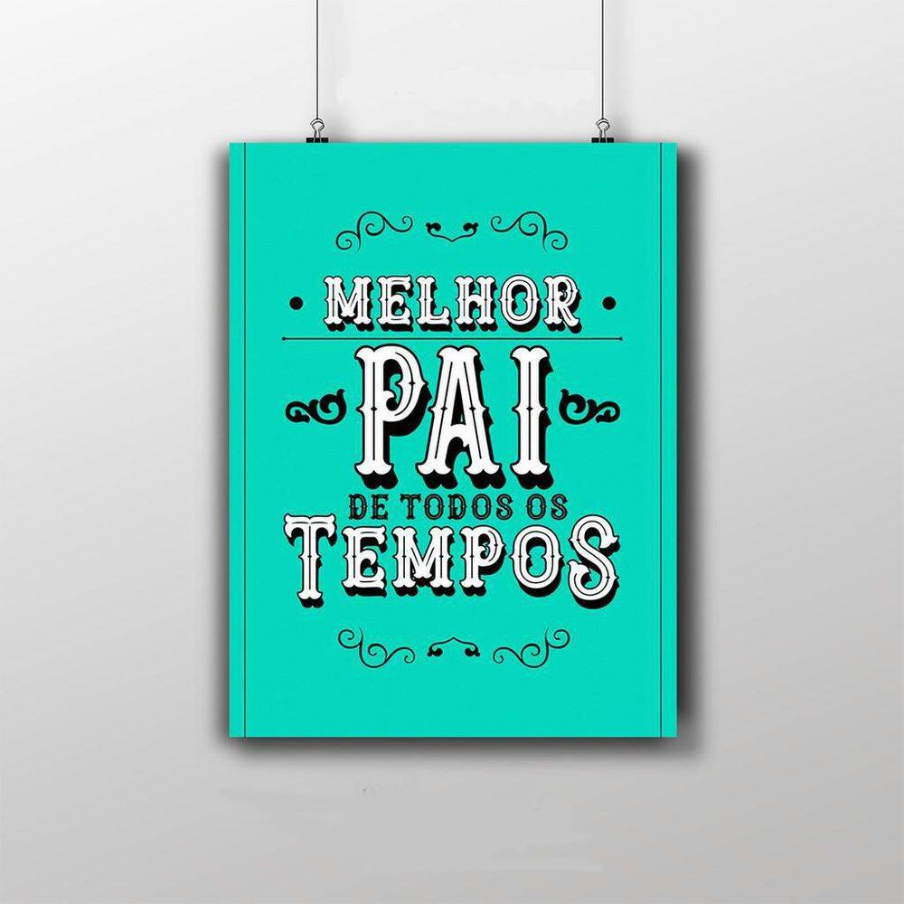 Placa Decorativa - Melhor Pai De Todos Os Tempos 20X30Cm