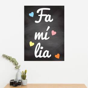 Placa Decorativa Família 20X30Cm