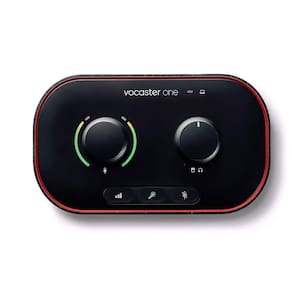 Interface De Áudio Focusrite Vocaster One Com Botão Mute