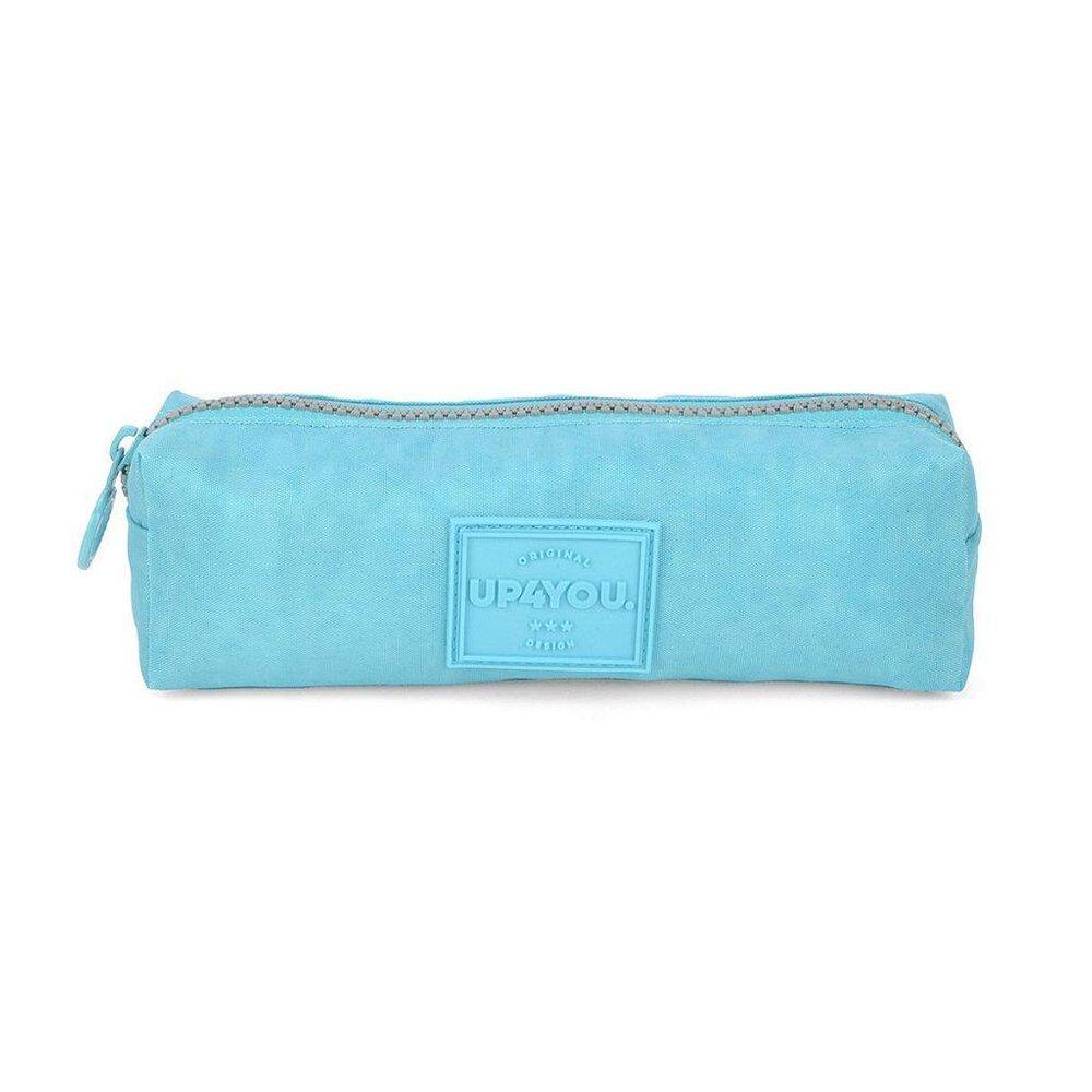 Estojo Escolar Up4You Tecido Crinkle Tactel Turquesa