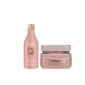 Kit Hobety Rose Gold Shampoo E Máscara De Tratamento 300g