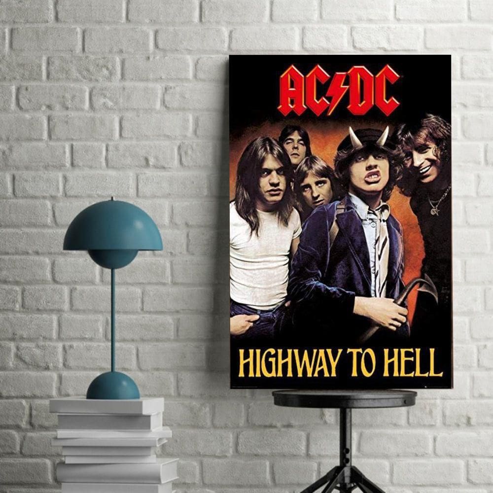 Placa Decorativa Poster Banda Acdc Highway To Hell