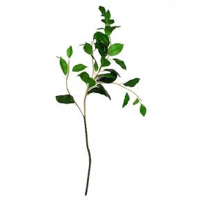 Folha Verde Real Toque Artificial Permanente 83cm Flor Arte