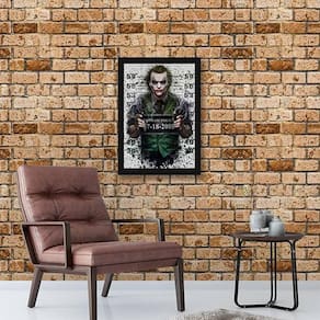 Quadro Decorativo Coringa 34x23cm - Moldura Branca