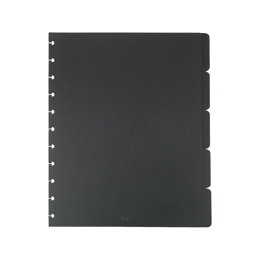 Divisórias de tabulação Staples Arc, preto, tamanho carta, conjunto de 5