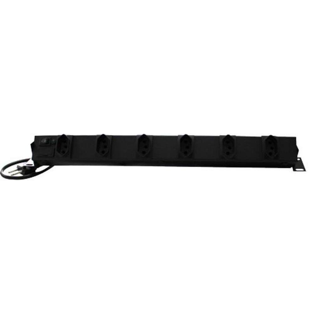 Filtro De Linha Réguas 6 Tomada Rack 19 110V/220V 2200 Watts