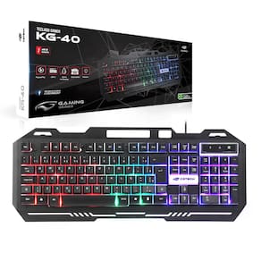 Teclado Gamer C3Tech Kg-40Bk, Usb 2.0, Abnt2, Led Rgb, Preto
