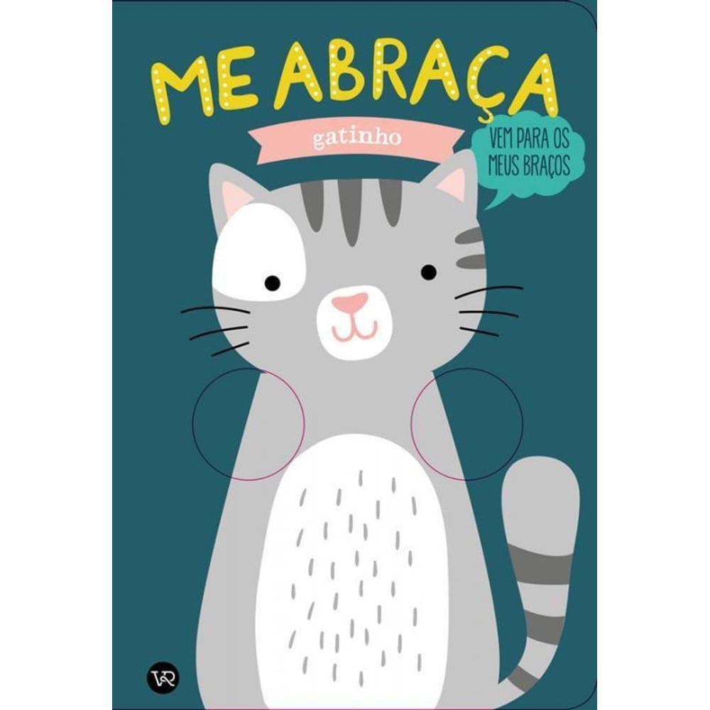 Livro Me Abraça. Gatinho