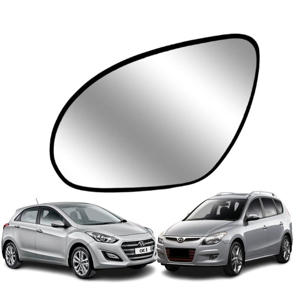 Lente Retrovisor Com Base Hyundai I30 / Sw 09-12 Ld Direito