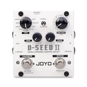 Pedal Joyo D-Seed 2 Delay Digital Estéreo Stereo Com Looper