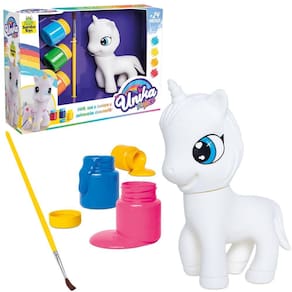Unicornio Vinil 3 Tintas 20G + Pincel Artistico E Bandeja